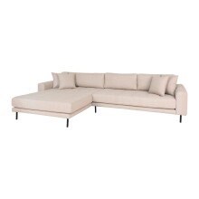Wohnlandschaft >Lido< in Beige, Stoff - 290x76x92cm (BxHxT)