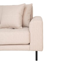 Wohnlandschaft >Lido< in Beige, Stoff - 290x76x92cm (BxHxT)