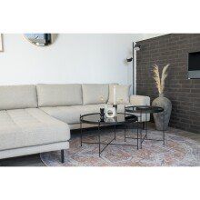 Wohnlandschaft >Lido< in Beige, Stoff - 290x76x92cm (BxHxT)