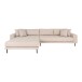 Wohnlandschaft >Lido< in Beige, Stoff - 290x76x92cm (BxHxT)