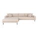 Wohnlandschaft >Lido< in Beige, Stoff - 290x76x92cm (BxHxT)