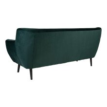 3-Sitzer >Monte< in Grün, velour - 180x85x78cm (BxHxT)