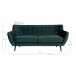3-Sitzer >Monte< in Grün, velour - 180x85x78cm (BxHxT)