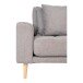 Ecksofa >Lido< in Hellgrau, Stoff - 290x76x92cm (BxHxT)