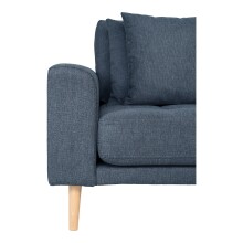 Ecksofa >Lido< in Dunkelblau, Stoff - 290x76x92cm (BxHxT)