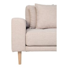 Ecksofa >Lido< in Beige, Stoff - 290x76x92cm (BxHxT)
