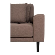 Ecksofa >Lido< in Braun, Stoff - 290x76x92cm (BxHxT)