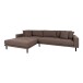 Ecksofa >Lido< in Braun, Stoff - 290x76x92cm (BxHxT)