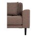 Ecksofa >Lido< in Braun, Stoff - 290x76x92cm (BxHxT)