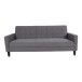 Schlafsofa >Milton< in Dunkelgrau, Stoff - 109x81x204cm (BxHxT)
