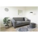 Schlafsofa >Milton< in Dunkelgrau, Stoff - 109x81x204cm (BxHxT)