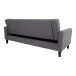 Schlafsofa >Milton< in Dunkelgrau, Stoff - 109x81x204cm (BxHxT)
