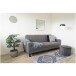 Schlafsofa >Milton< in Dunkelgrau, Stoff - 109x81x204cm (BxHxT)