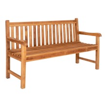 Sitzbank >Cabo< in Braun, Teak - 150x92x62cm (BxHxT)