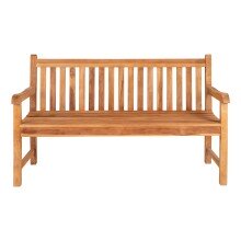 Sitzbank >Cabo< in Braun, Teak - 150x92x62cm (BxHxT)