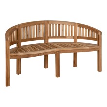 Sitzbank >Boca< in Natur, Teak - 150x85x60cm (BxHxT)