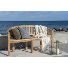 Sitzbank >Boca< in Natur, Teak - 150x85x60cm (BxHxT)
