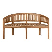 Sitzbank >Boca< in Natur, Teak - 150x85x60cm (BxHxT)
