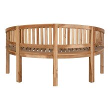 Sitzbank >Boca< in Natur, Teak - 150x85x60cm (BxHxT)