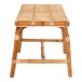 Sitzbank >Aveiro< in Braun, Rattan - 90x46x48cm (BxHxT)