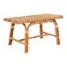 Sitzbank >Aveiro< in Braun, Rattan - 90x46x48cm (BxHxT)