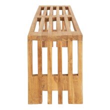 Sitzbank >Benidorm< in Braun, Teak - 140x48x35cm (BxHxT)