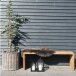 Sitzbank >Benidorm< in Braun, Teak - 140x48x35cm (BxHxT)