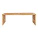 Sitzbank >Benidorm< in Braun, Teak - 140x48x35cm (BxHxT)