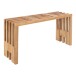 Sitzbank >Benidorm< in Braun, Teak - 90x49x30cm (BxHxT)