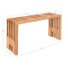 Sitzbank >Benidorm< in Braun, Teak - 90x49x30cm (BxHxT)