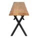 Sitzbank >Toulon< in Braun, Eiche-Massiv - 32x46x180cm (BxHxT)