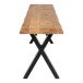 Sitzbank >Toulon< in Braun, Eiche-Massiv - 32x46x180cm (BxHxT)