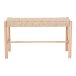 Sitzbank >Abano< in Beige, Massivholz - 80x45x35cm (BxHxT)