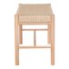 Sitzbank >Abano< in Beige, Massivholz - 80x45x35cm (BxHxT)
