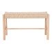 Sitzbank >Abano< in Beige, Massivholz - 80x45x35cm (BxHxT)
