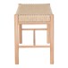 Sitzbank >Abano< in Beige, Massivholz - 80x45x35cm (BxHxT)