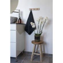 Hocker >Badia< in Hellbraun, Teak - 30x45x30cm (BxHxT)
