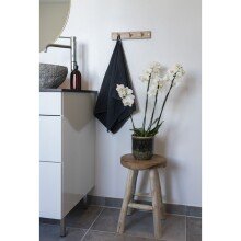 Hocker >Badia< in Hellbraun, Teak - 30x45x30cm (BxHxT)