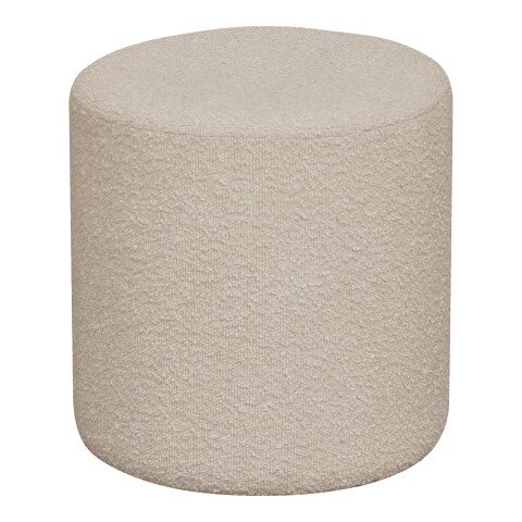 Pouf >Ejby< in Beige, Stoff - 34x36x34cm (BxHxT)