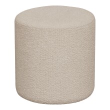 Pouf >Ejby< in Beige, Stoff - 34x36x34cm (BxHxT)