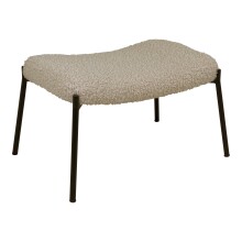 Fußhocker >Glasgow< in Grau braun, Stoff -...