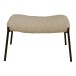 Fußhocker >Glasgow< in Grau braun, Stoff - 61x37x41cm (BxHxT)