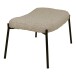 Fußhocker >Glasgow< in Grau braun, Stoff - 61x37x41cm (BxHxT)