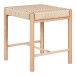 Hocker >Abano< in Natur, Massivholz - 42x46,5x42cm (BxHxT)