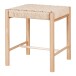 Hocker >Abano< in Natur, Massivholz - 42x46,5x42cm (BxHxT)