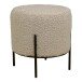 Pouf >Alford< in Grau braun, Stoff - 35,5x37x35,5cm (BxHxT)