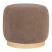 Pouf >Belfort< in Braun, Stoff - 44,5x40x44,5cm (BxHxT)