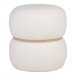 Pouf >Milford< in Weiss, Stoff - 38x41x38cm (BxHxT)