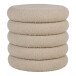 Pouf >Brooklyn< in Grau, Stoff - 44x44x44cm (BxHxT)