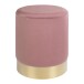 Pouf >Gamby< in Rosa, Velour - 34x43x34cm (BxHxT)